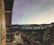 Harald Sohlberg summer night oil painting artist